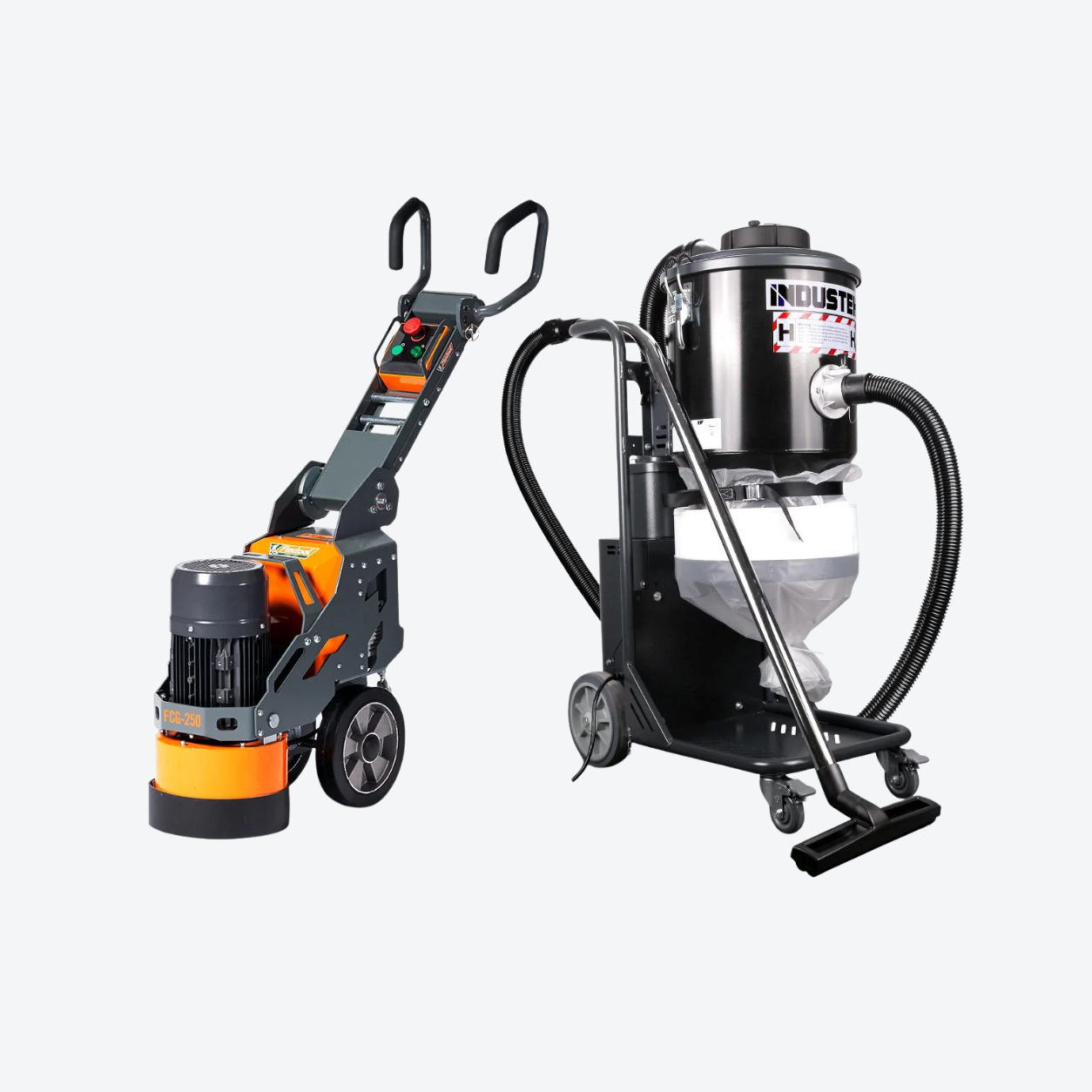 Concrete Grinder & H-Class Dust Extractor Package