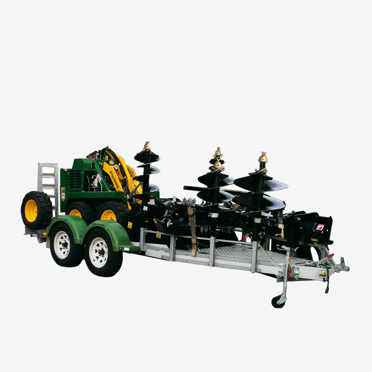 Mini Loader w/ 2T Trailer + All Attachments