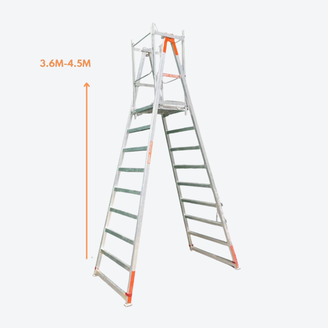 Industrial Platform Ladder 3.6m - 4.5m