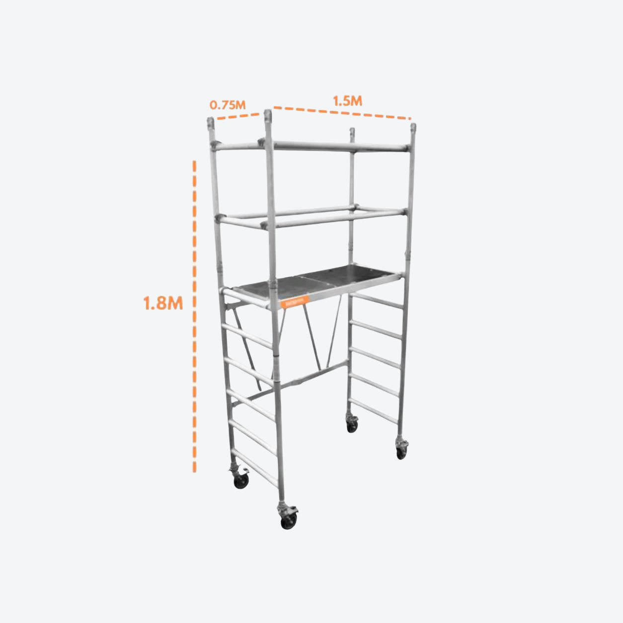 1.8m Narrow Mobile Scaffold