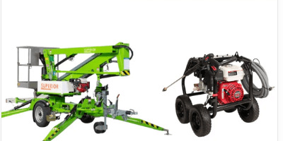 12m Cherry Picker W/ Pressure Washer